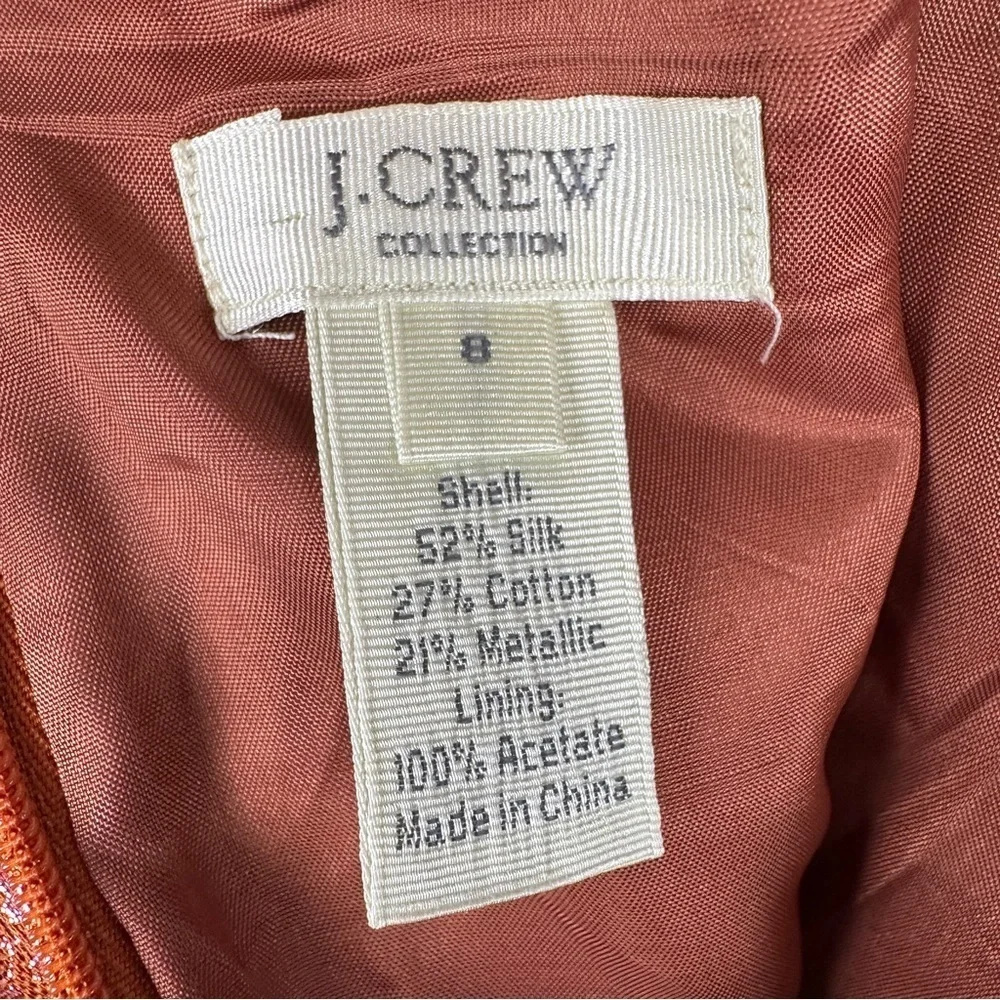 J. Crew Gold and Burnt Orange Skirt | US Size 8